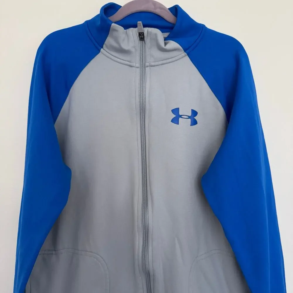 Under Armour Loose Fit, Zip Down Jacket in Blue/Gray